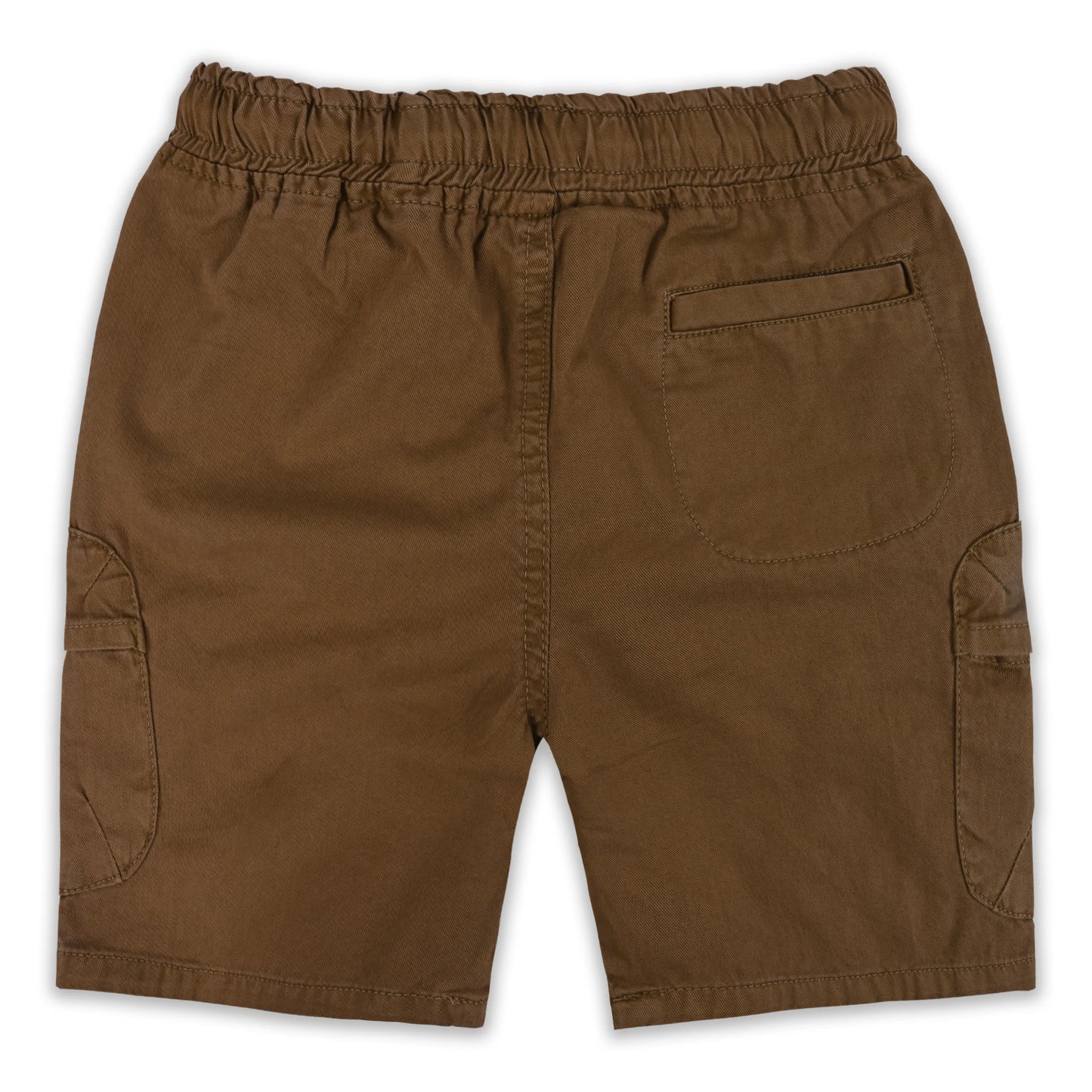 Boys Cotton Denim Cargo Shorts with Drawstring Waist shrt016