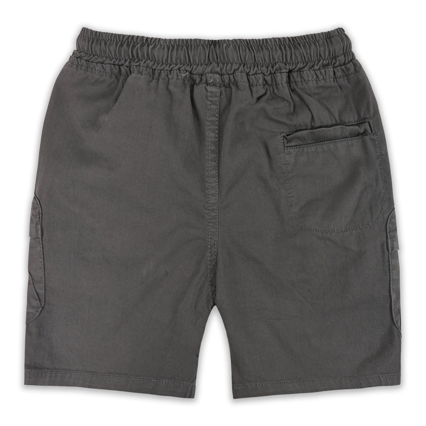 Boys Cotton Denim Cargo Shorts with Drawstring Waist shrt016