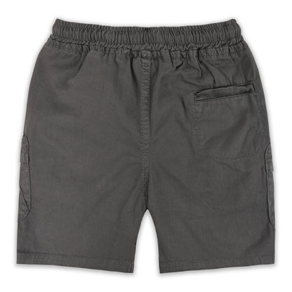 Boys Cotton Denim Cargo Shorts with Drawstring Waist shrt016
