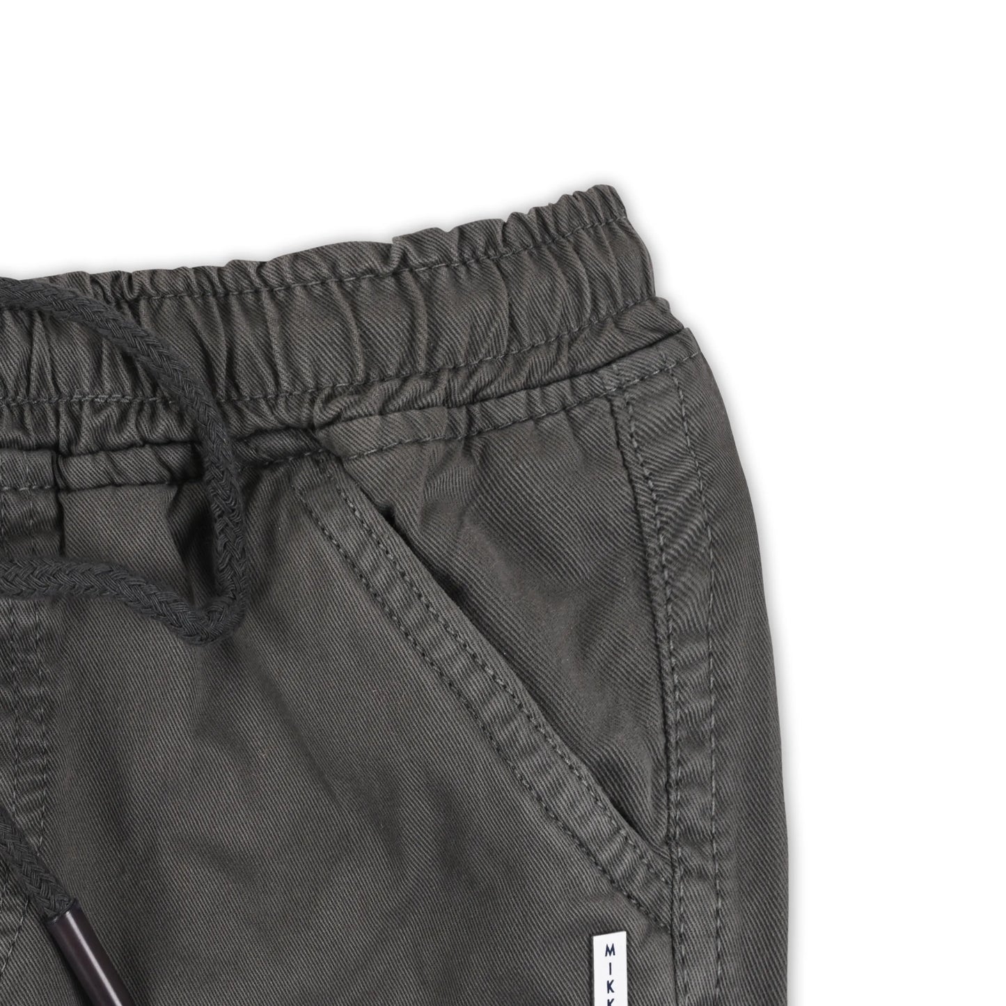 Boys Cotton Denim Cargo Shorts with Drawstring Waist shrt016