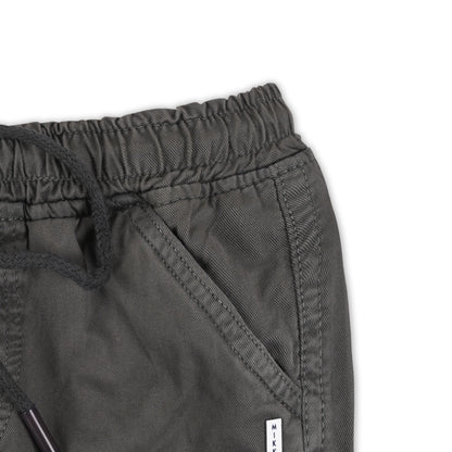 Boys Cotton Denim Cargo Shorts with Drawstring Waist shrt016
