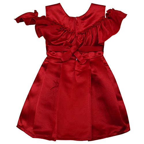 Baby Girls Frock Dress-stn712mrn -  Party Wear - frocks Party Wear - baby dress