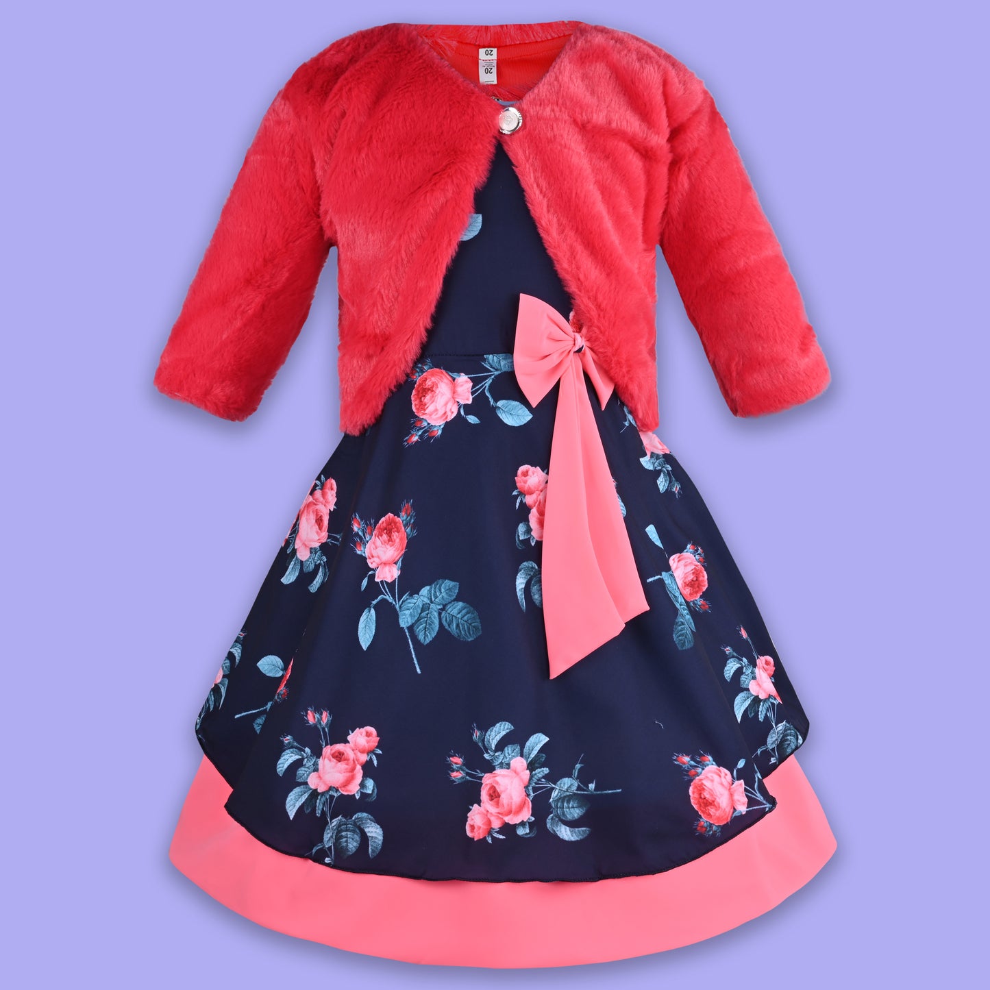 Baby Girls Casual Wear Frock Dress at Wholesale Price