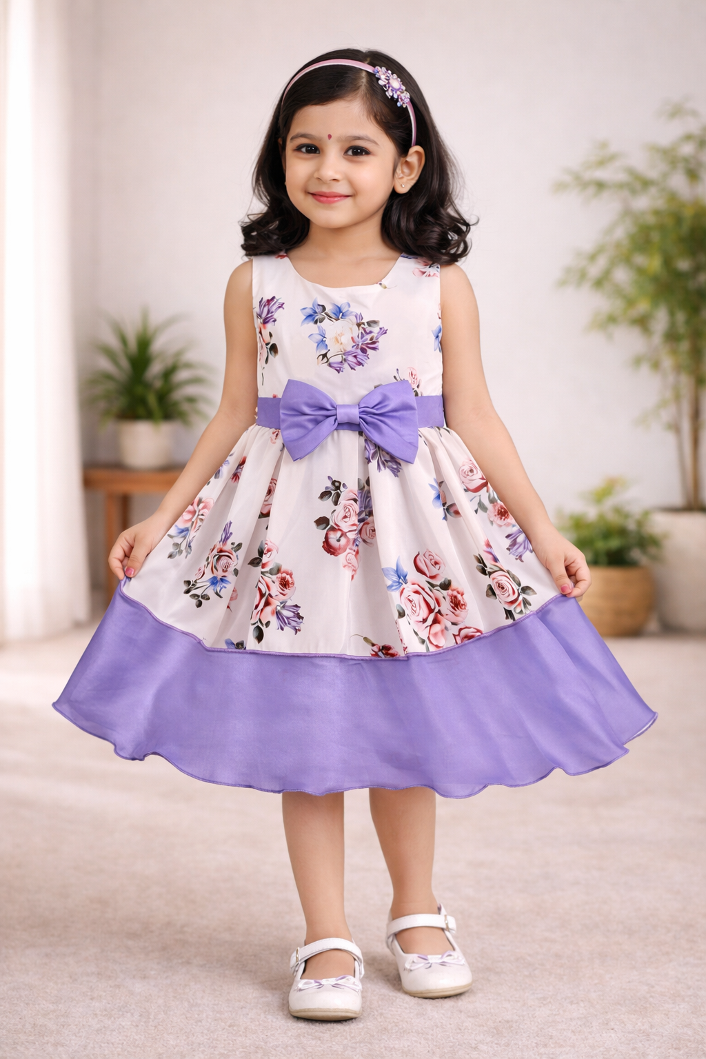 Baby Girls Christmas Knee Length Casual Dress stn745ppl