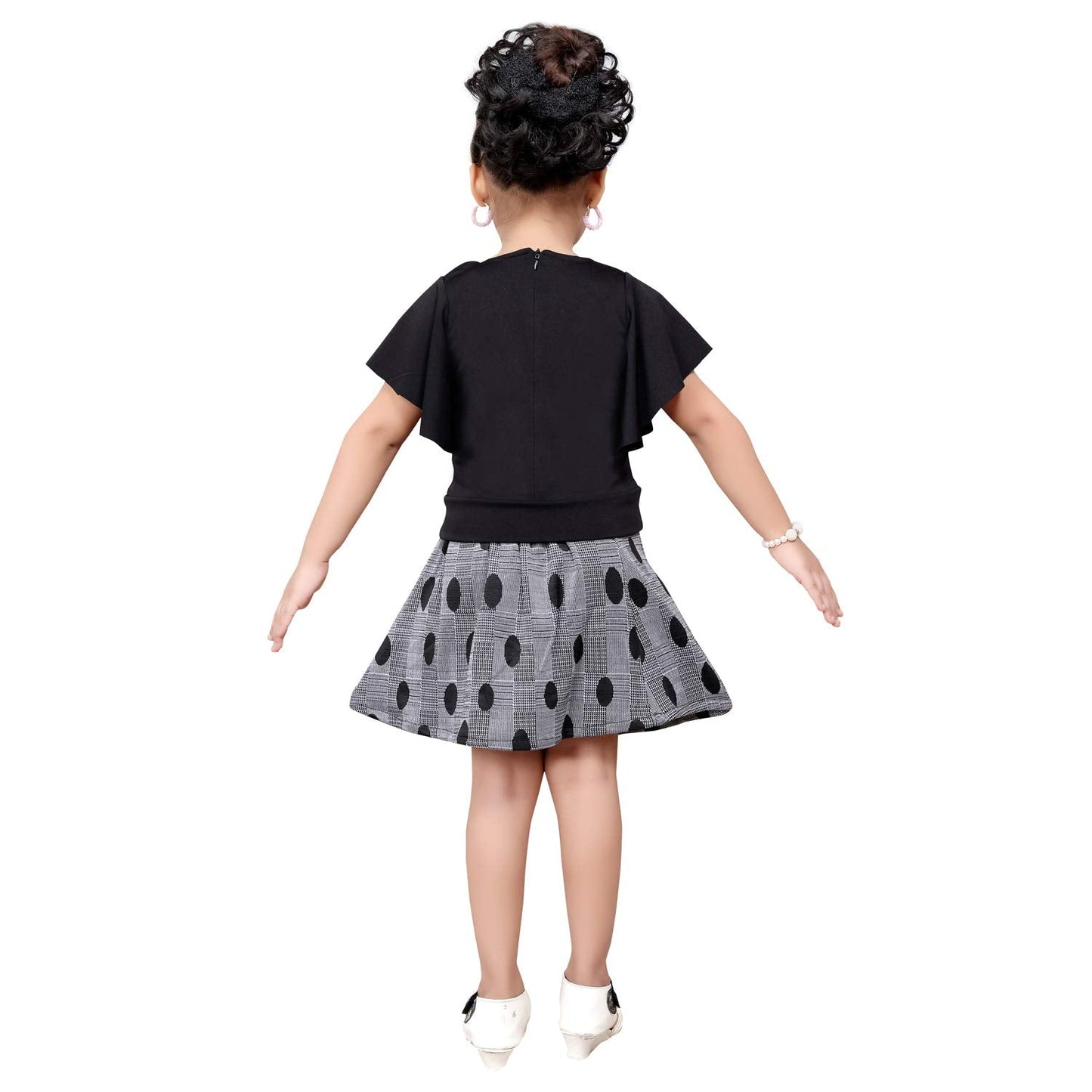 Baby Girls Partywear Frock Dress (stn751blk)