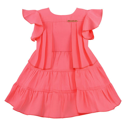 kids Birthday Frock Dress (stn760pnk)