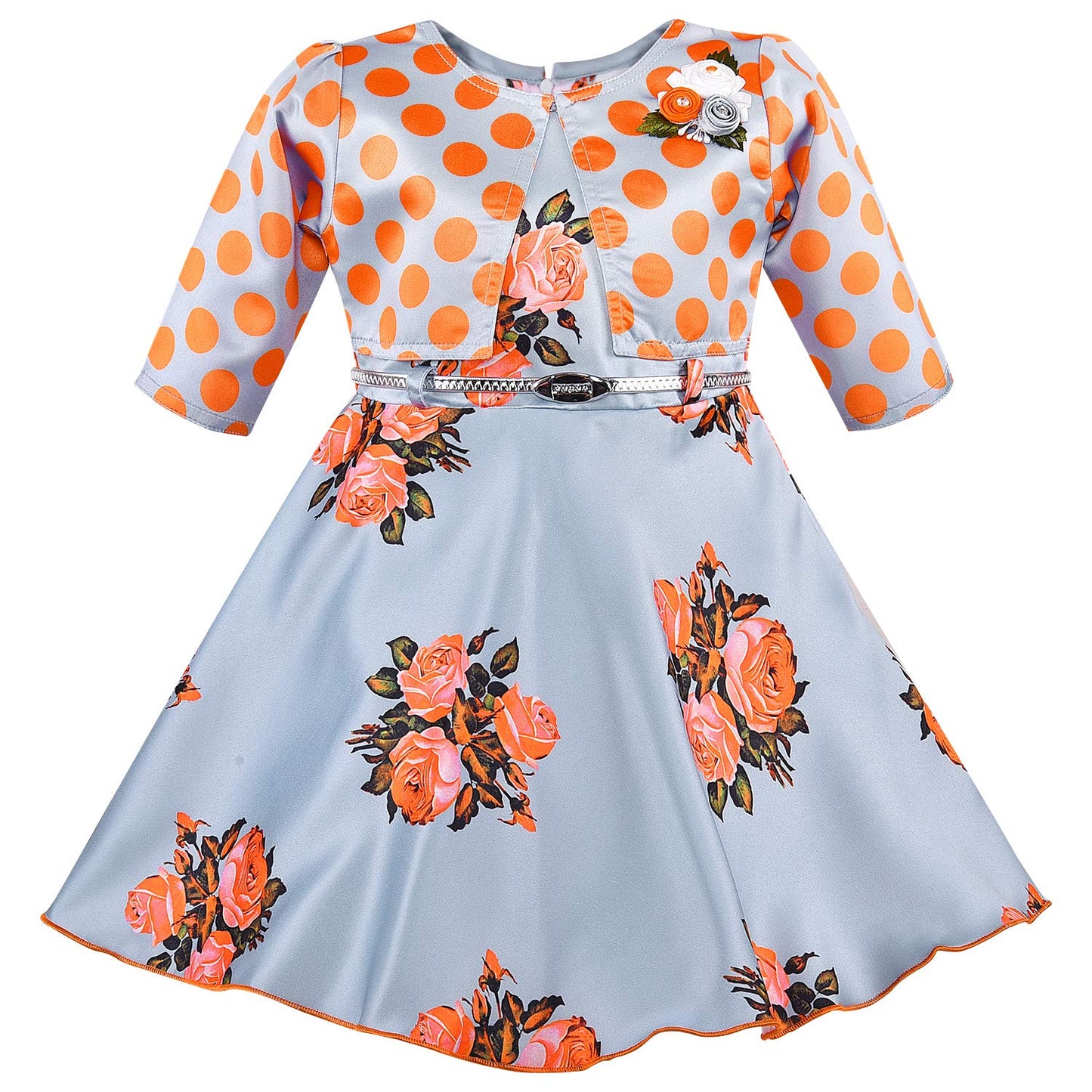 Baby Girls Birthday Frock Dress (stn763org)