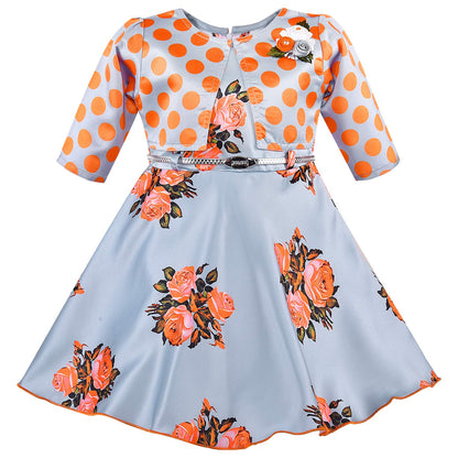 Baby Girls Birthday Frock Dress (stn763org)