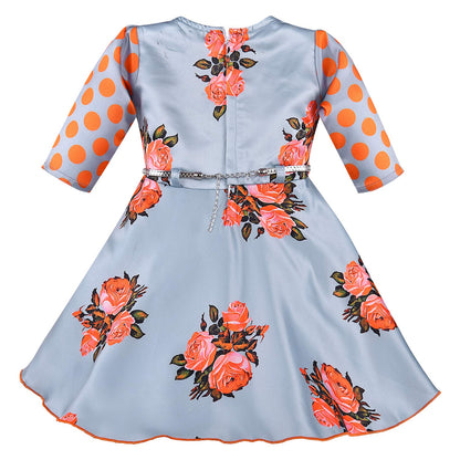 Baby Girls Birthday Frock Dress (stn763org)
