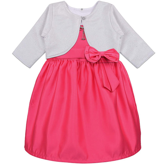 Wish Karo kids Birthday Frock Dress (stn767pnk) - Wish Karo