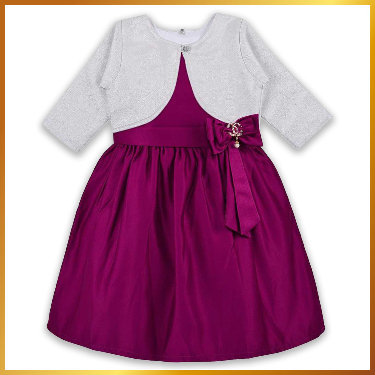 Wish Karo Kids Birthday Frock Dress (stn768mg) - Wish Karo - photo 2