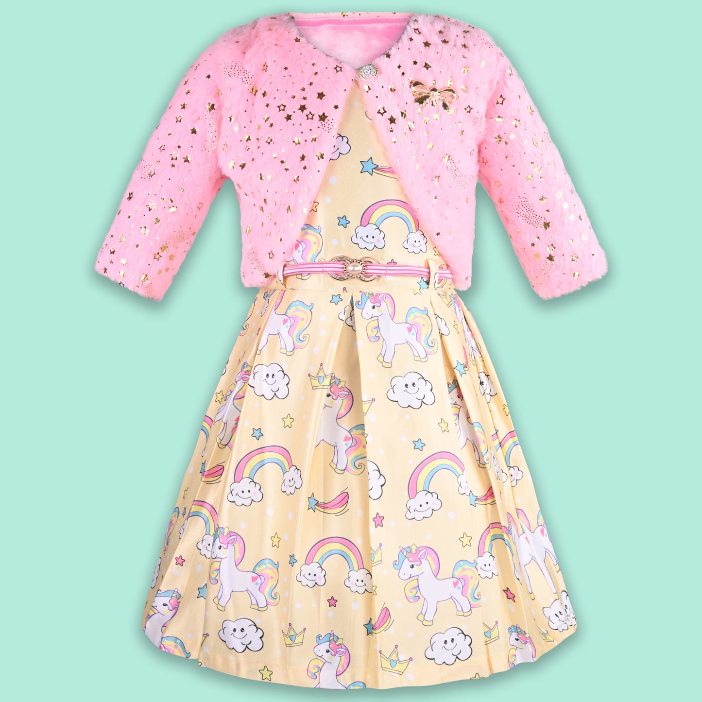 Baby Girls Casual Wear Frock Dress at Wholesale Price