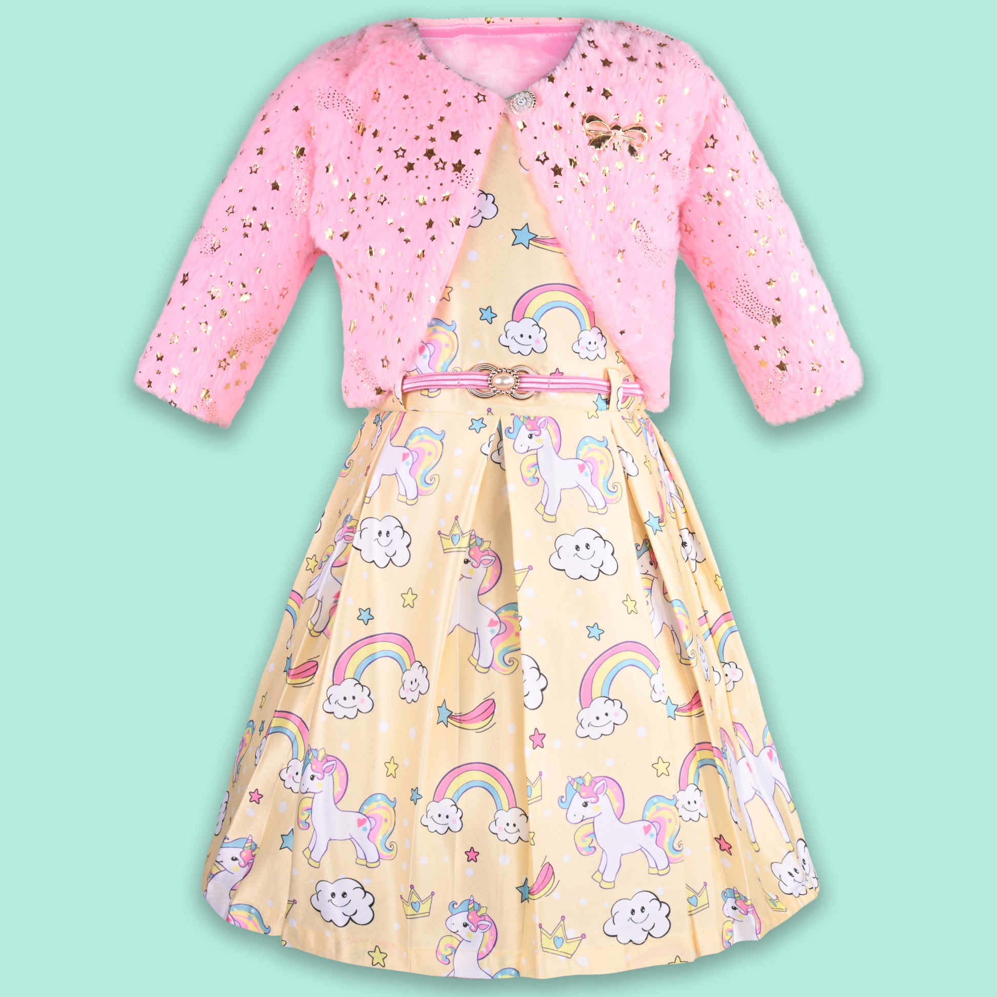 Baby Girls Casual Wear Frock Dress at Wholesale Price