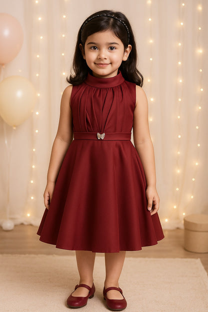 Baby Girls Midi/Knee Length Party Dress stn885mrn