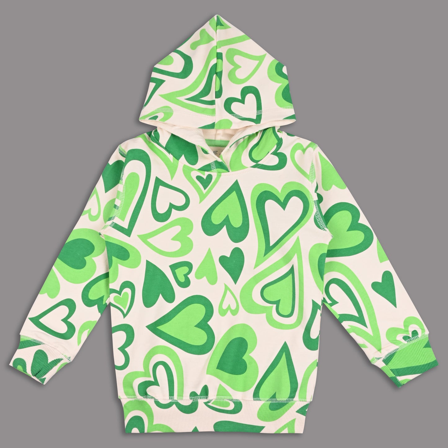 Kids Hoodie Heart Print Sweatshirt – Unisex Hoodies