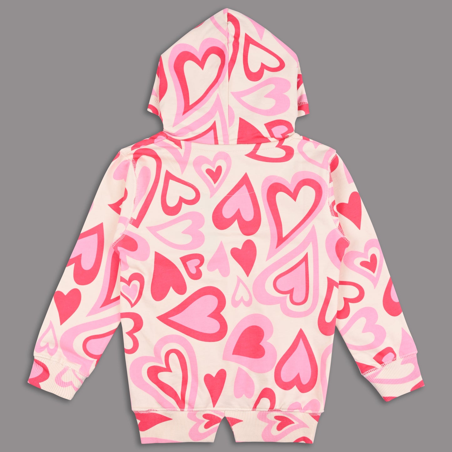 Kids Hoodie Heart Print Sweatshirt – Unisex Hoodies